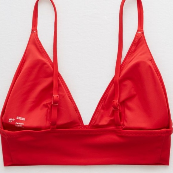 Aerie red triangle bikini top - Picture 2 of 3